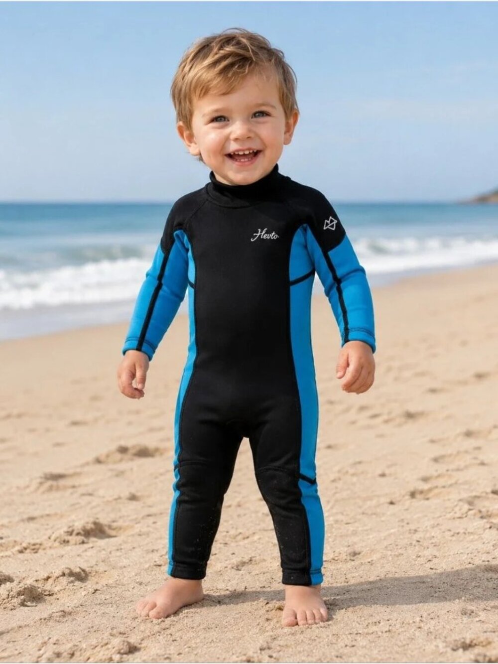 Hevto Wetsuits Kids 3/2mm Neoprene Full Wet Suit Thermal Sz 4 (toddler)